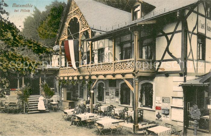 Loschwitz Gaststaette Meixmuehle bei Pillnitz