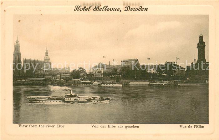 DRESDEN Elbe Hotel Bellevue an der Elbe