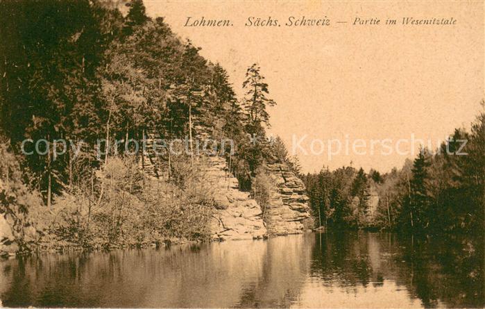 Lohmen Sachsen Partie am Wesenitztale