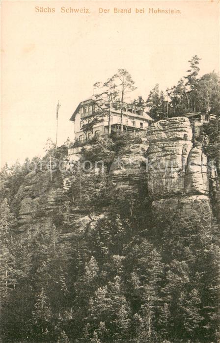 Brand Hohnstein Gaststaeaete bei Brand Feldpostkarte