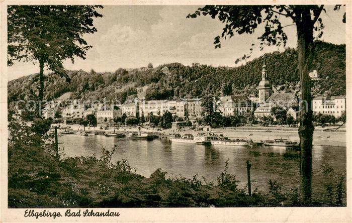 Bad Schandau Gesamtansicht mit Anlegestelle