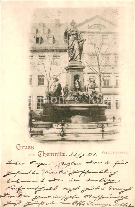 CHEMNITZ Sachsen Saxoniabrunnen