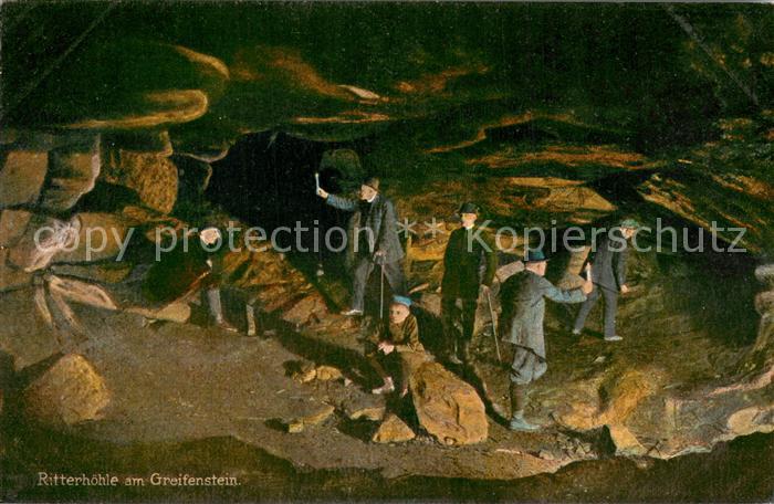 Greifensteine Erzgebirge Partie in der Ritterhoehle Ehrenfriedensdorf