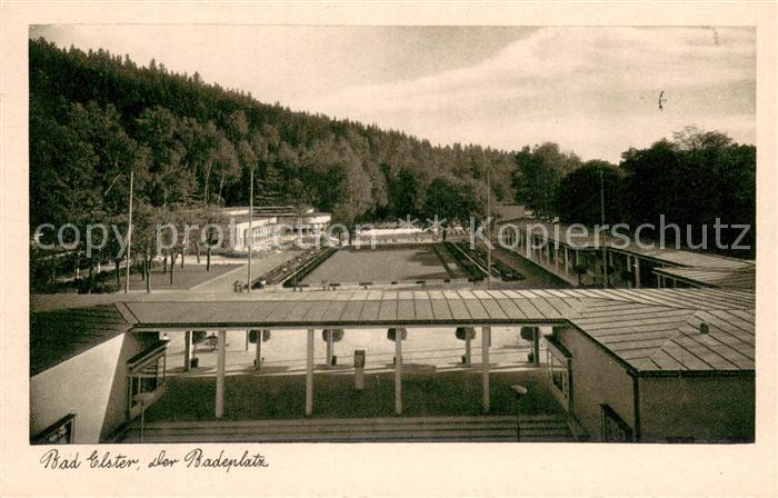 Bad Elster Der Badeplatz mit Zierfischbecken