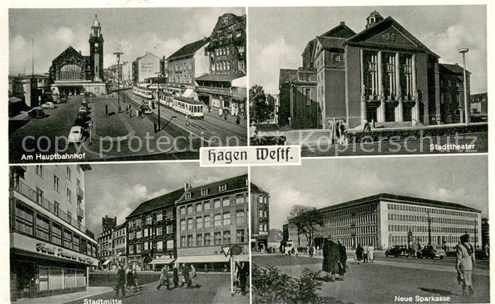 Hagen Westfalen Stadttheater Bahnhof Stadtmitte Sparkasse