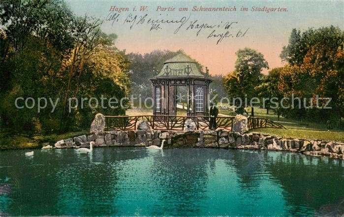 Hagen Westfalen Park am Schwanenteich im Stadtgarten