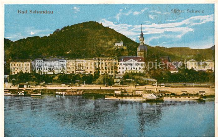 Bad Schandau Teilansicht am Fluss