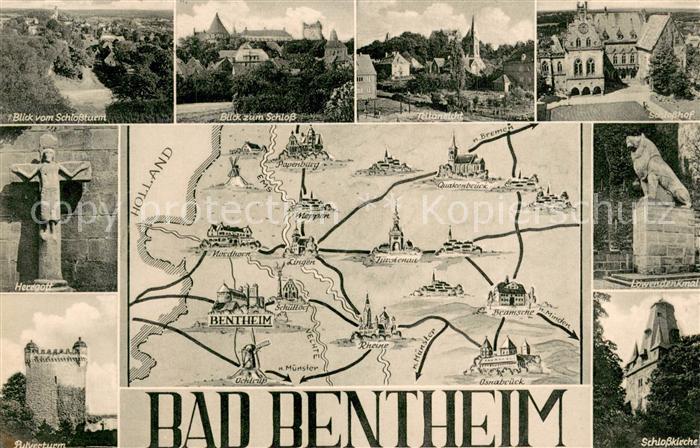 Bad Bentheim Panorama Blick vom Schlossturm Schlosshof Schloss Herrgott Kreuz Pu