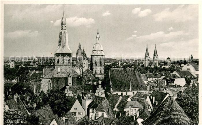 Osnabrueck Stadtpanorama mit Kirchen