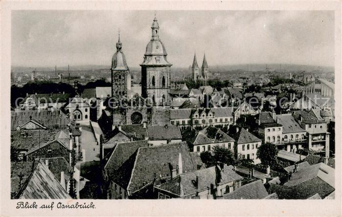 Osnabrueck Stadtpanorama mit Dom