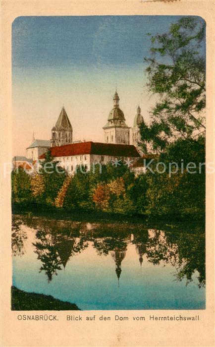 Osnabrueck Blick auf den Dom vom Herrnteichswall