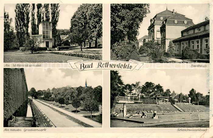 Bad Rothenfelde Wittekindsprudel Badehaus Gradierwerk Soleschwimmbad