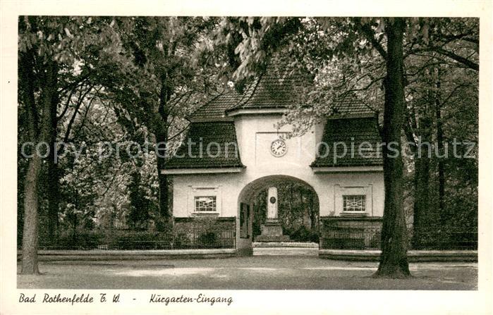 Bad Rothenfelde Kurgarten Eingang