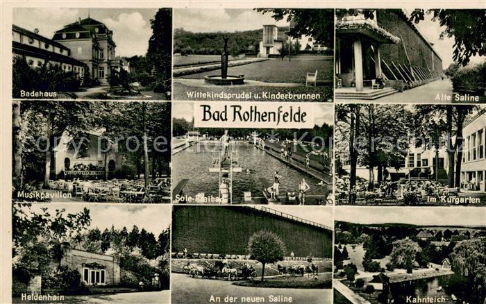 Bad Rothenfelde Badehaus Wittekindsprudel Kinderbrunnen Saline Musikpavillon Fre
