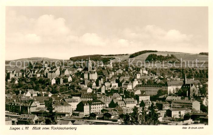 Siegen Westfalen Panorama Blick vom Fischbacherberg