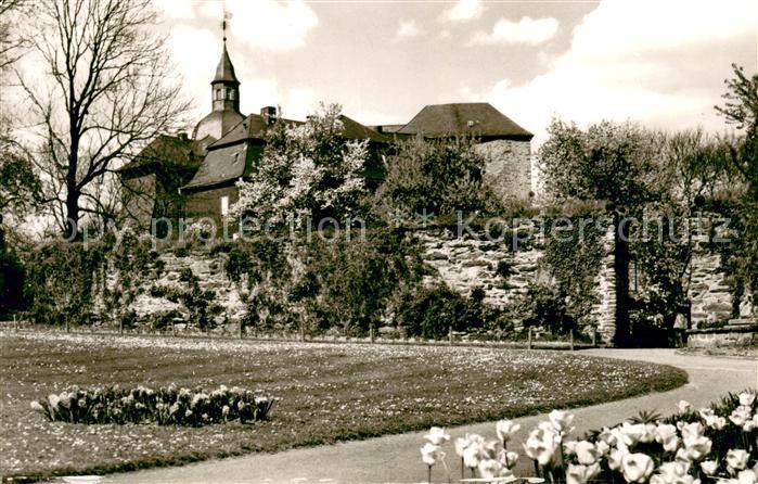 Siegen Westfalen Oberes Schloss mit Schlossgarten