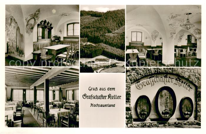 Grafschaft Sauerland Grafschafter Keller Gastraum Weinfaesser
