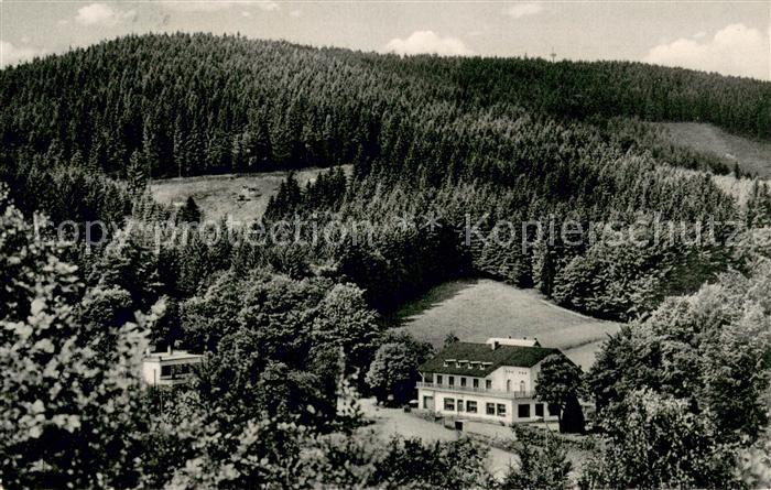 Georgsmarienhuette Panorama Blick zu Hotel Restaurant Herrenrest