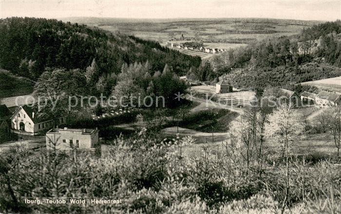 Bad Iburg Panorama Blick zum Hotel Herrenrest