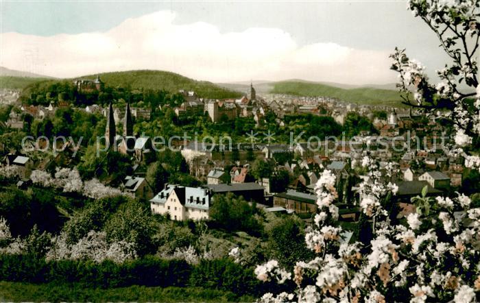 Siegen Westfalen Panorama Blick vom Giersberg auf Siegberg Oberes Schloss Nikola