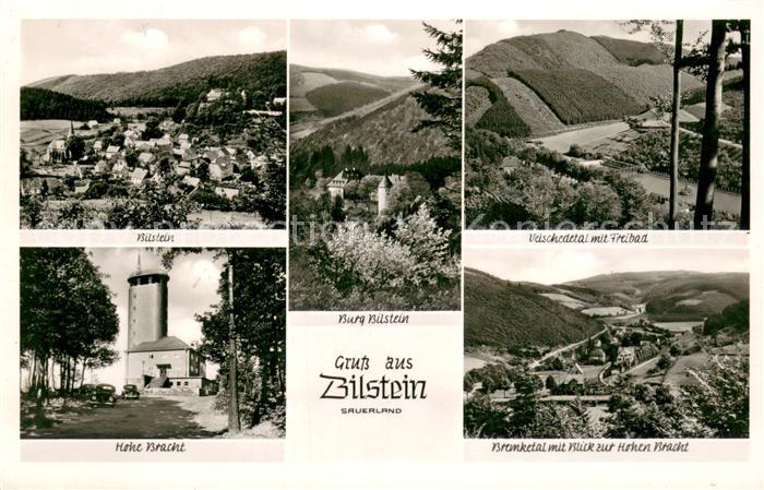 Bilstein Sauerland Panorama Luftkurort Burg Veischedetal Freibad Aussichtsturm H