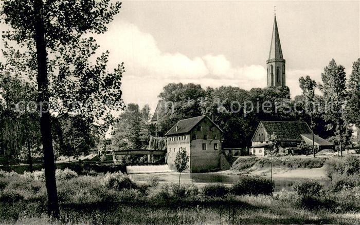 Telgte Warendorf Emspartie und Kirche