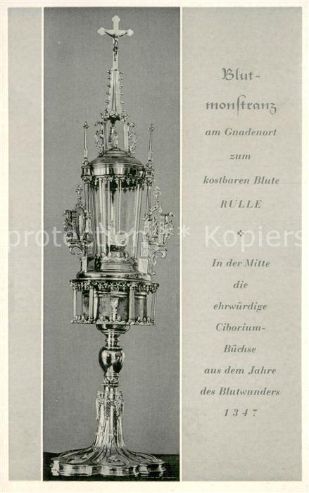 Rulle Blutmonstranz Ciborium Buechse Jahr des Blutwunders Wallfahrtsort