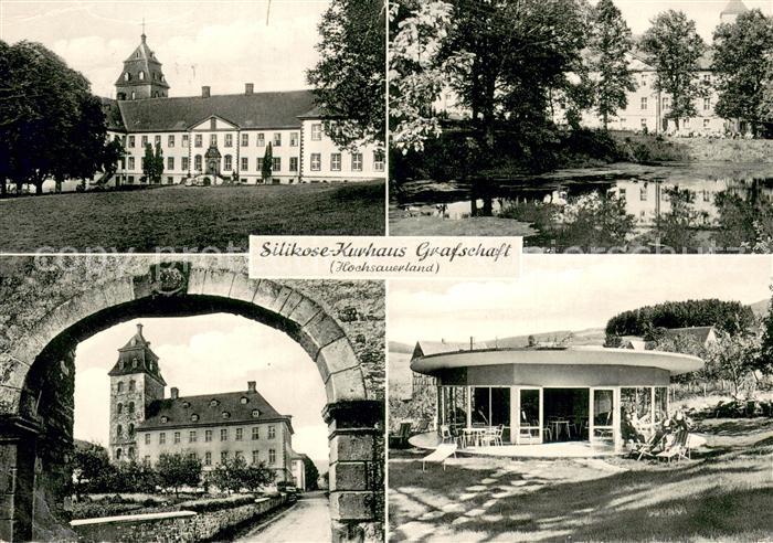 Grafschaft Sauerland Silikose Kurhaus Kloster Park Teich