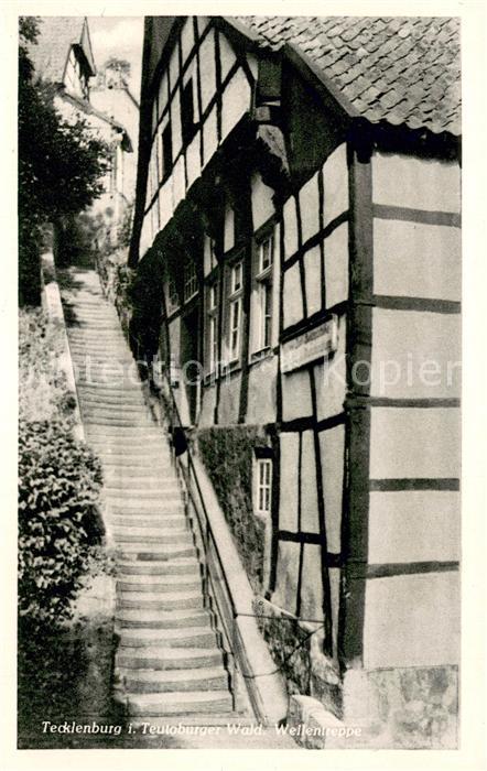 Tecklenburg Steinfurt NRW Wellentreppe Fachwerkhaus