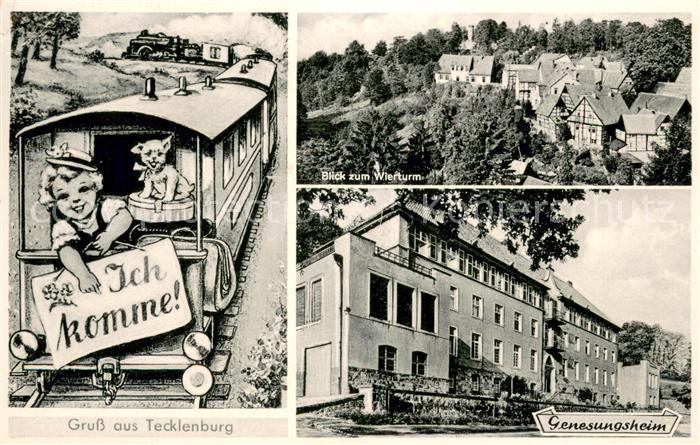 Tecklenburg Steinfurt NRW Wierturm Genesungsheim Fachwerkhaus