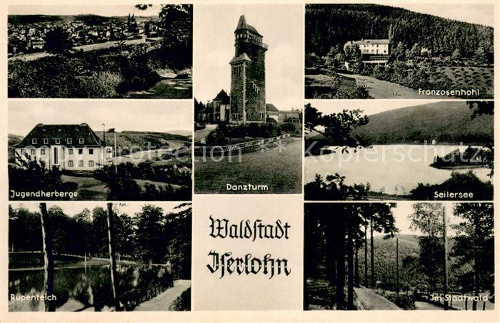 Iserlohn Danzturm Franzosenhohl Seilersee Stadtwald Rupenteich Jugendherberge
