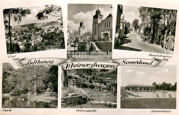 Meinerzhagen Totalansicht Park Volmequelle Strandbad