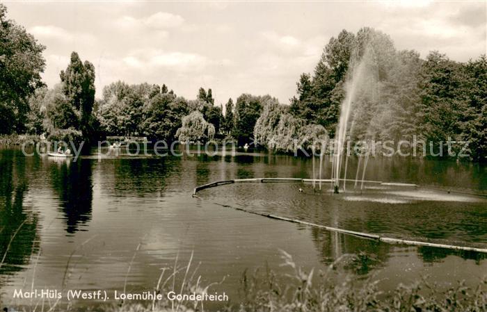 Marl Westfalen Marl-Huels Loemuehle Gondelteich
