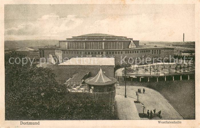 DORTMUND  CITY Westfalenhalle Schild Riesen-Luna-Park
