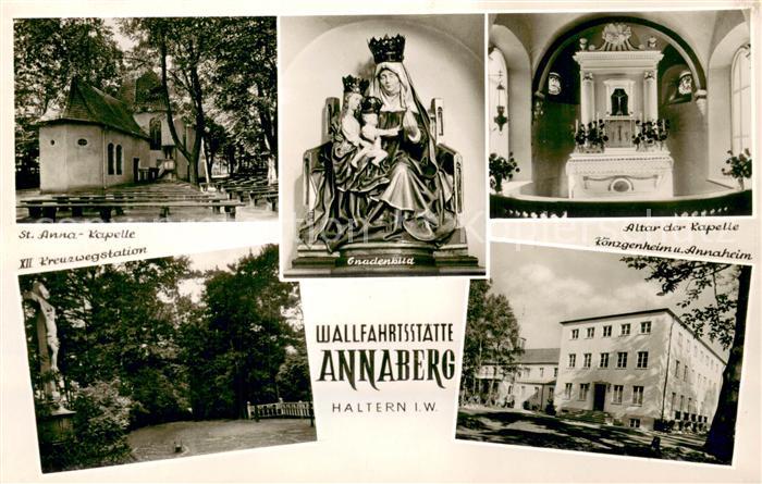 Haltern See Wallfahrtstaette Annaberg St. Anna-Kapelle Kreuzwegstation Koenzgenh