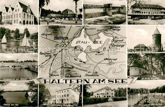 Haltern See Stadtmuehle Koenzgenheim und Annaheim Strandbad-Alter-Garten St. Ann