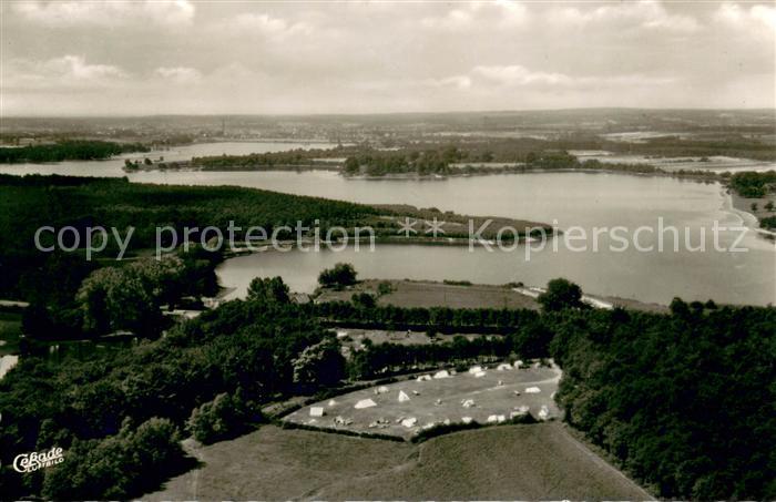 Haltern See Fliegeraufnahme Campingplatz mit See