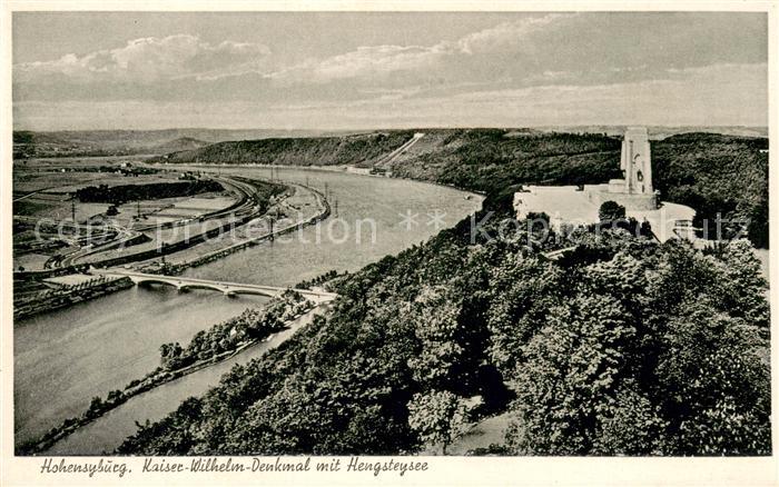 Hohensyburg Dortmund Kaiser-Wilhelm-Denkmal mit Hensteysee