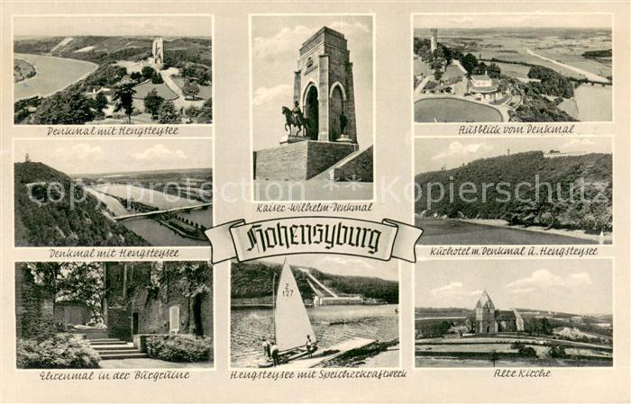 Hohensyburg Dortmund Kaiser-Wilhelm-Denkmal Hengsteysee Ehrenmal in Burgruine