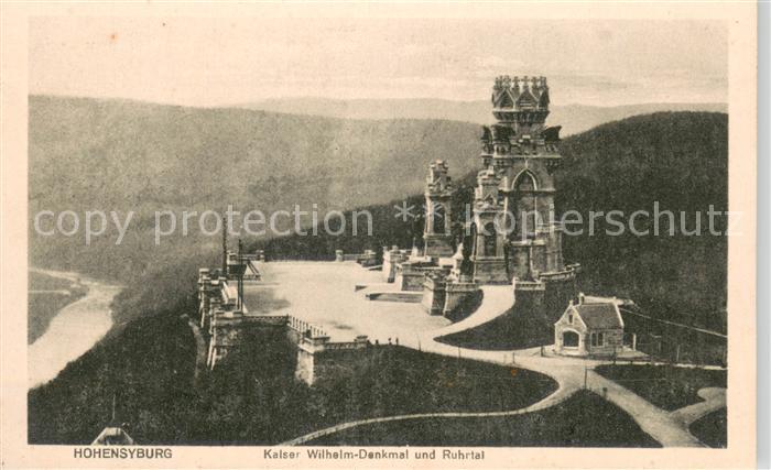 Hohensyburg Dortmund Kaiser-Wilhelm-Denkmal und Ruhrtal