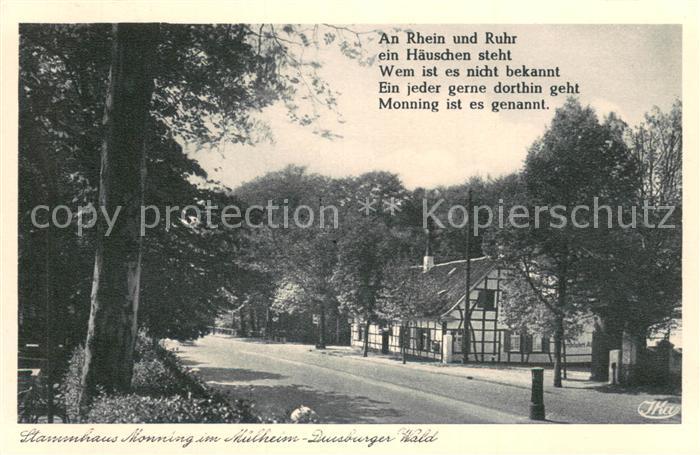 Muelheim Ruhr Stammhaus Monning im Muelheim-Duisburger Wald Fachwerkhaus