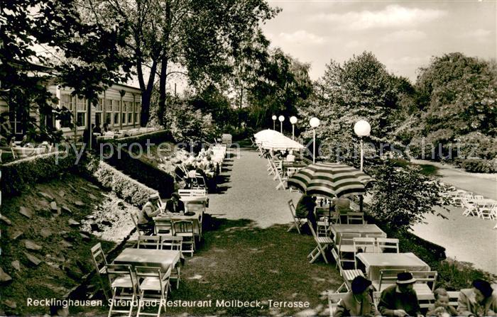 Recklinghausen Westfalen Strandbad Restaurant Mollbeck Terrasse