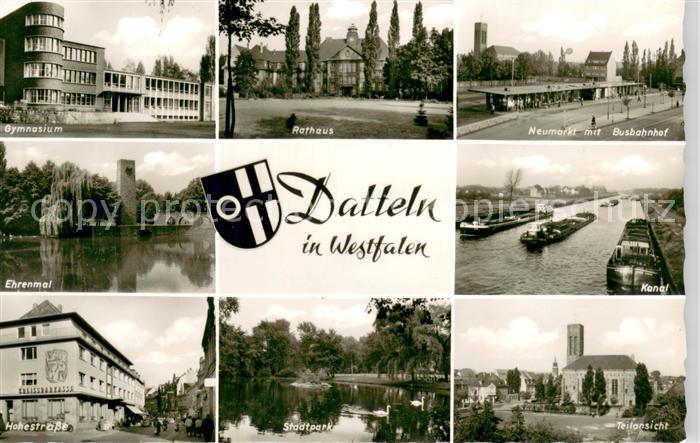 Datteln Kanal Stadtpark Ehrenmal Rathaus Gymnasium