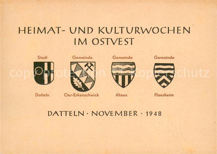 Datteln Heimat- und Kulturwochen im Ostvest Nov. 1948