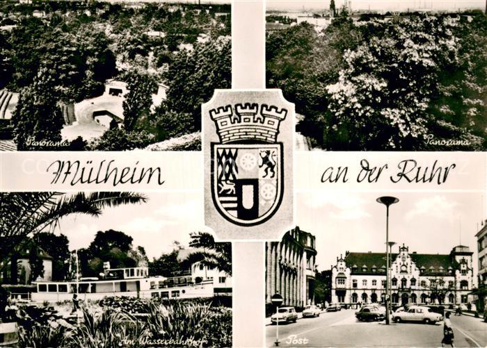 Muelheim Ruhr Post Wasserbahnhof Panoramablick