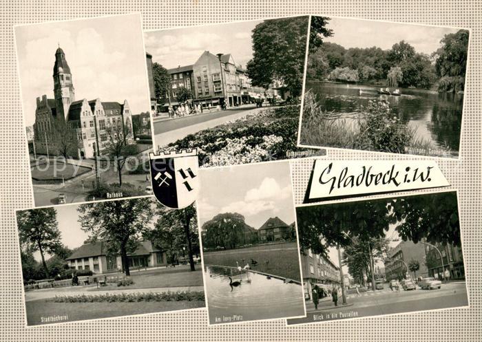 Gladbeck Rathaus Wittringen-Gondelteich Stadtbuecherei