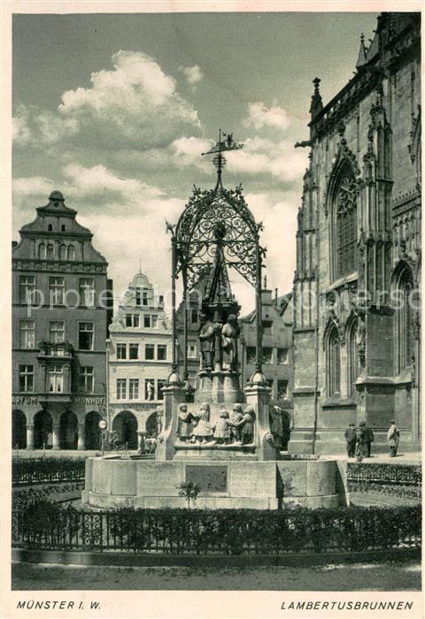 Muenster Westfalen Lambertusbrunnen