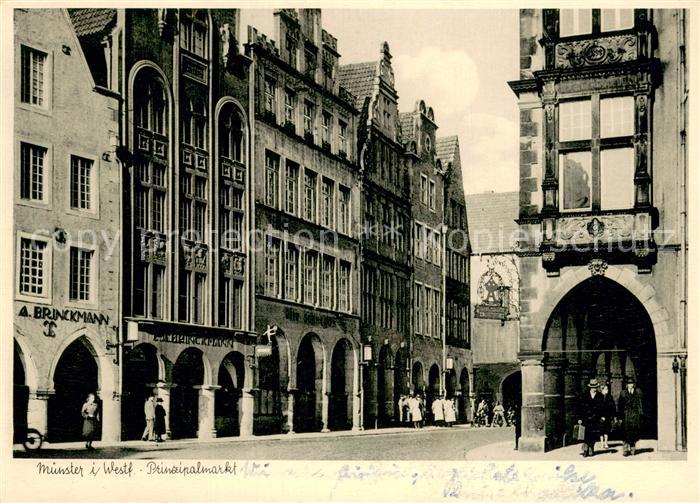 Muenster Westfalen Prinzipalmarkt