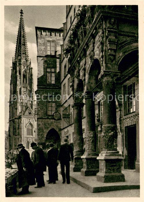 Muenster Westfalen Lambertikirche vom Stadtweinhaus