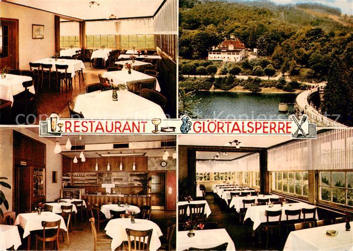 Gloertalsperre Restaurant Innen- und Aussenansichten